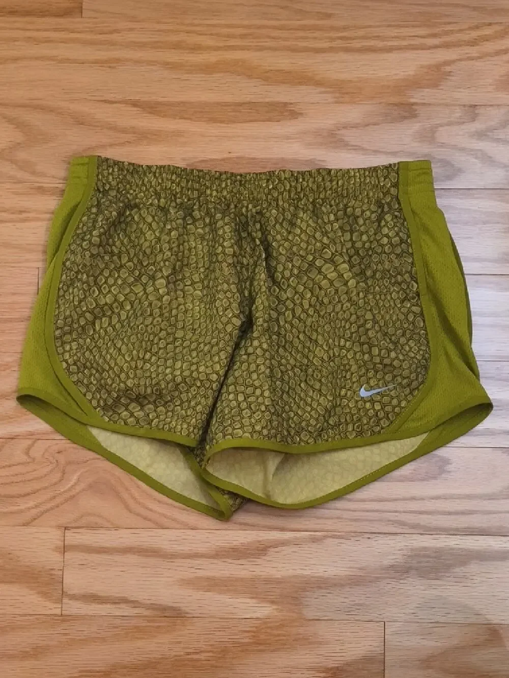 Nike Olive Green Athletic Running Shorts Size M EUC